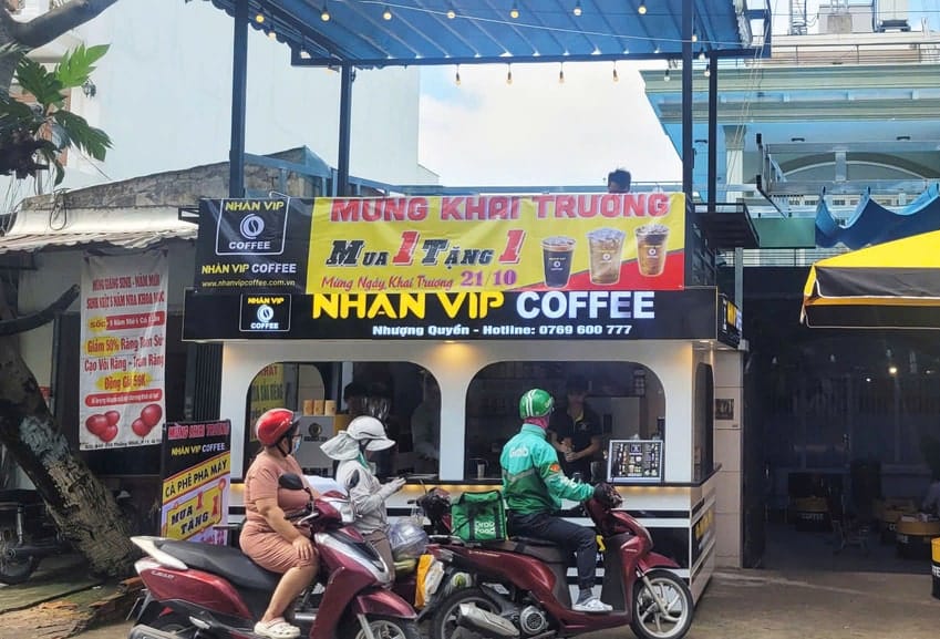 nhượng quyền kiot cafe
