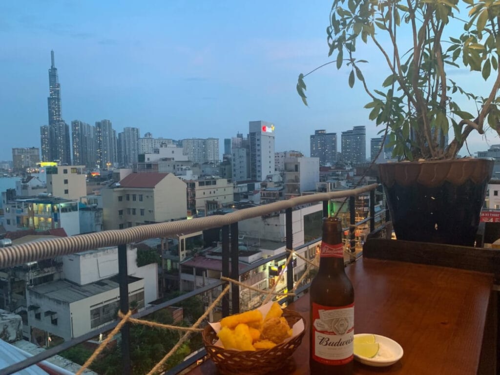 quán cà phê sân thượng