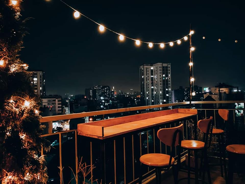 quán cà phê sân thượng