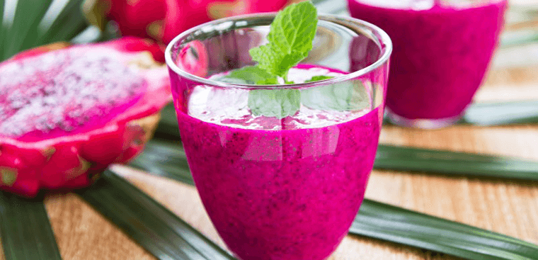 cách làm sinh tố thanh long​